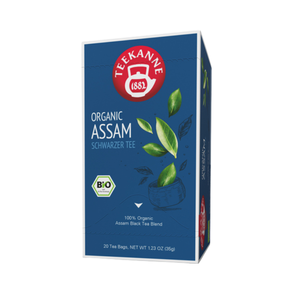 Teekanne BIO Organic Assam, Bio Schwarztee, Teebeutel im Kuvert, 2. Entnahmefach displaytauglich, 35g